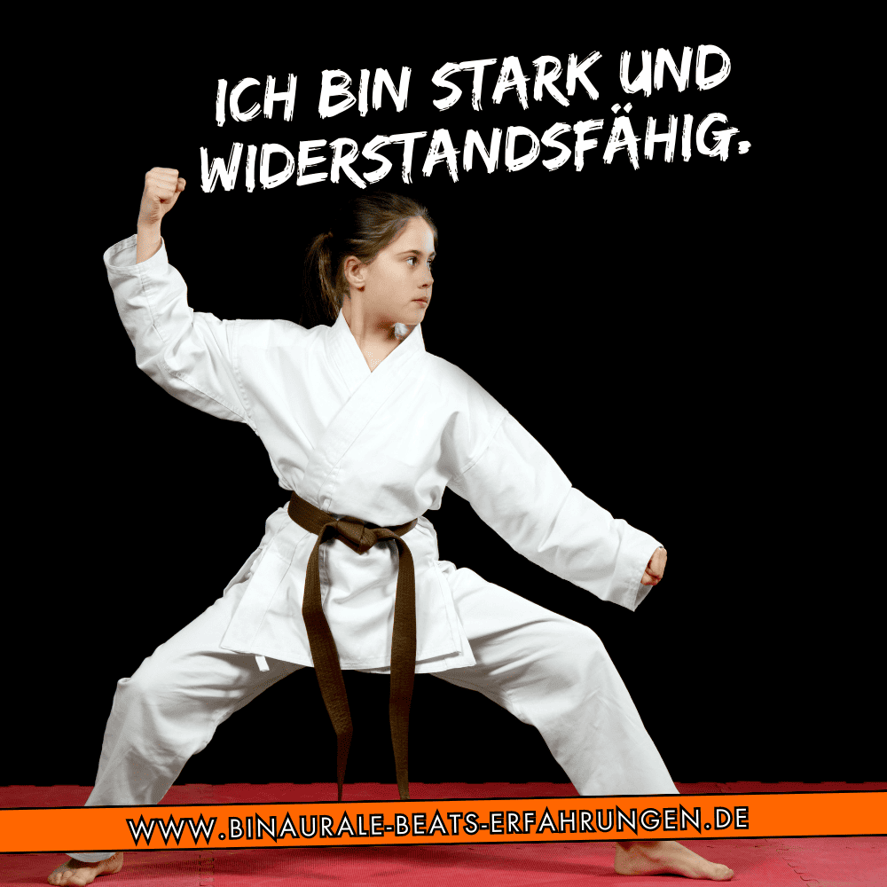 Eine der schönsten Selbstliebe Affirmationen überhaupt: "Ich bin stark und widerstandsfähig."