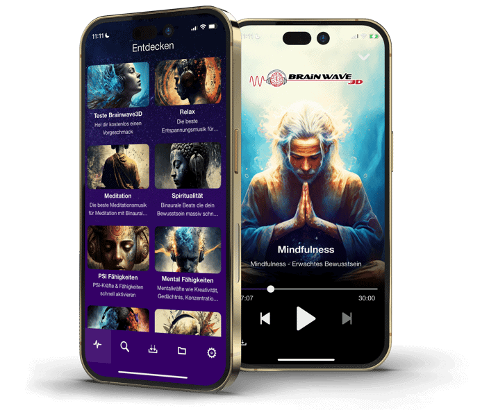 Meditationsmusik 528 Hz mit der Brainwave 3D App